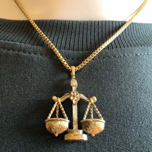 Vintage Monet zodiac necklace